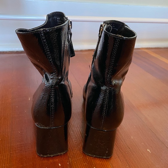 Urban Outfitters Black Shiny Booties - Picture 5 of 5